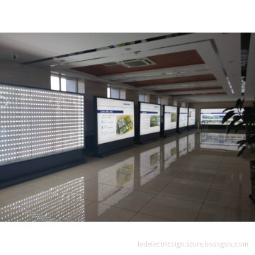 Free Standing with Pedestal Aluminum Double Side Frame Advertislng LED Light Box Display